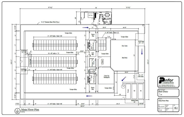 Buit Dairy barn layout