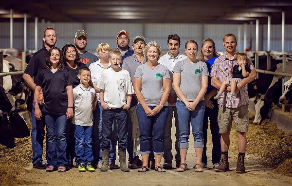 Houin family at Homestead Dairy
