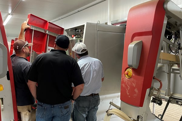 San Joaquin Valley Dairy Robotics team and the Lely Astronaut robotic milking system