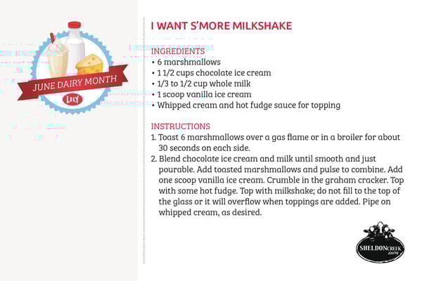 Sheldon Creek Dairy - I Want SMore Milkshake