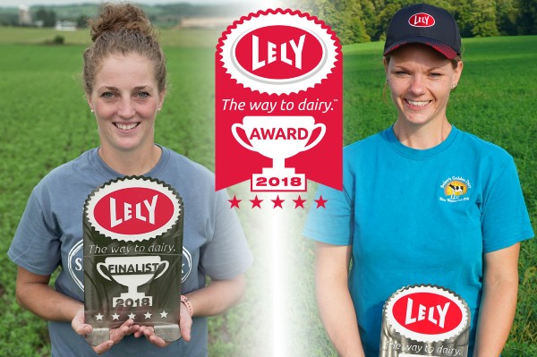 The Way to Dairy Award finalists Kasey Hudson and Emily den Haan