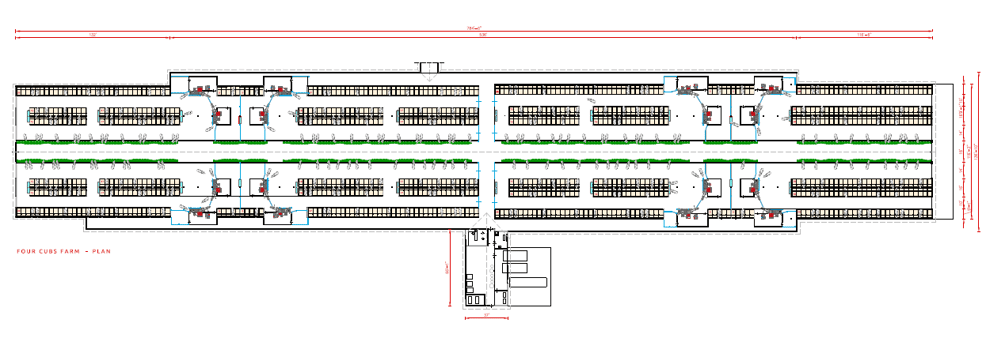 Four Cubs Farm Barn Layout