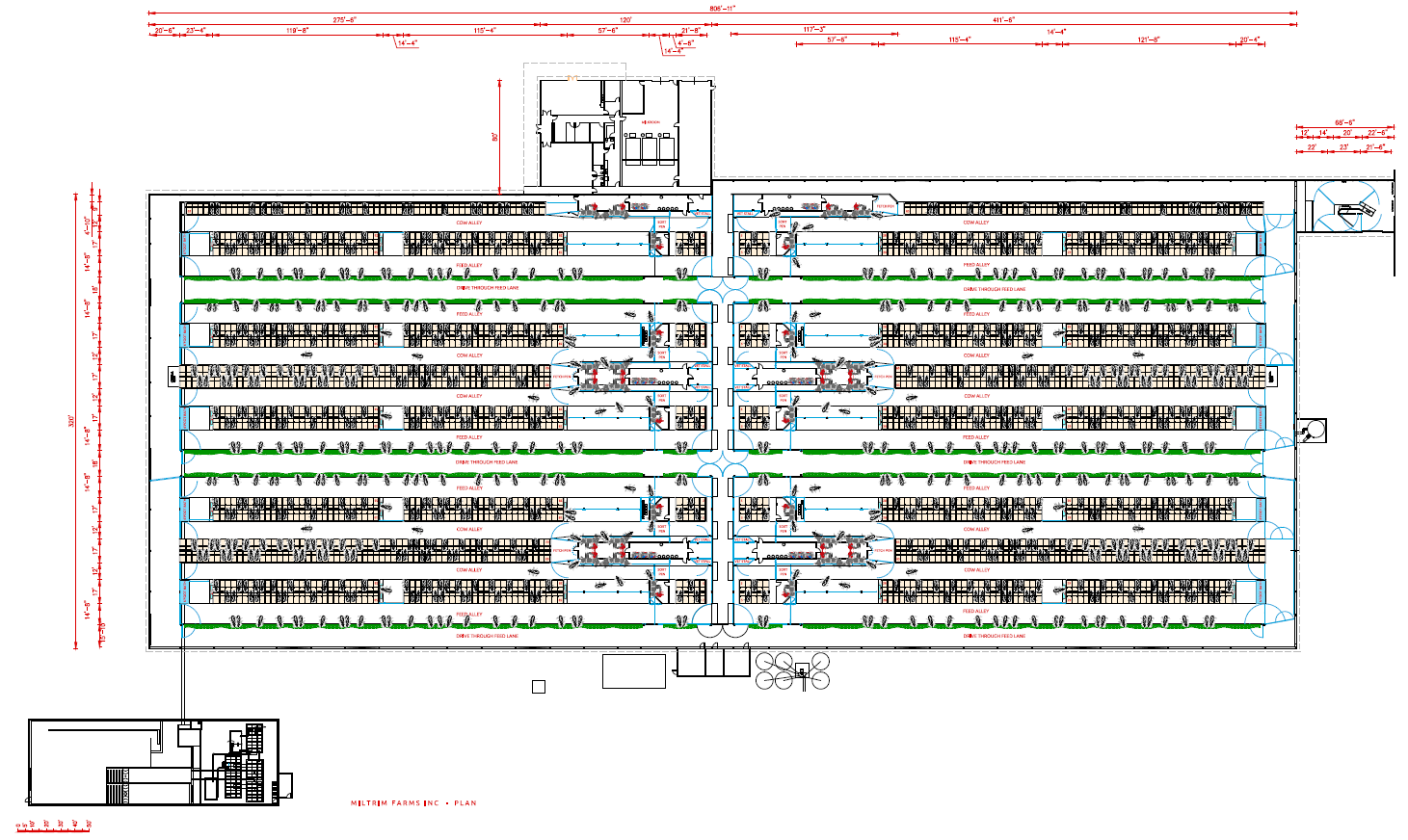 Wisconsin Farm Layout The Largest Automated Dairy in Wisconsin: Miltrim Farms, Inc.
