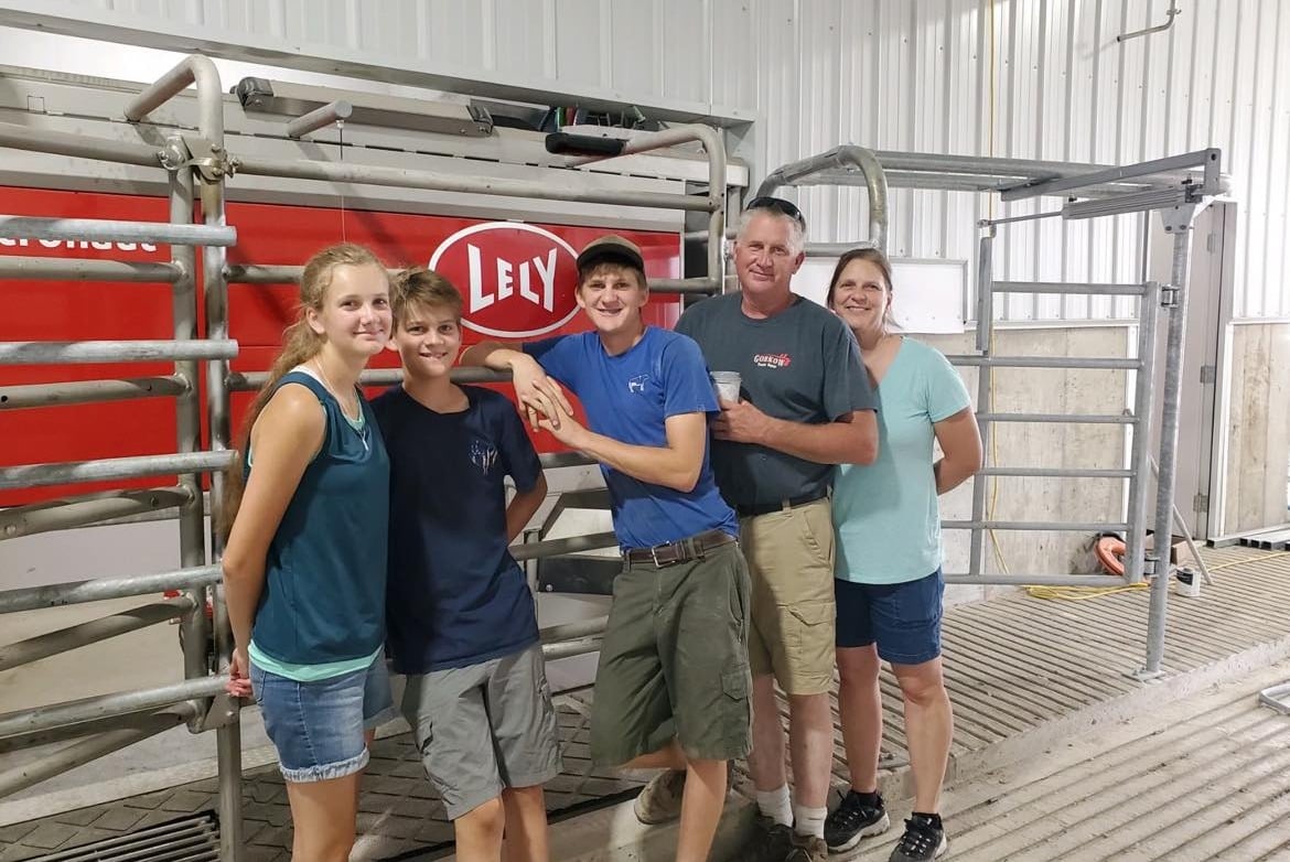 Franck family with Lely Astronaut A5