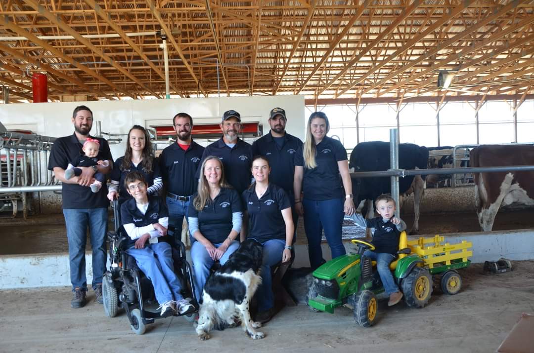 Brake family in Lely automated barn