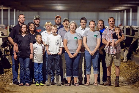 Houin family at Homestead Dairy