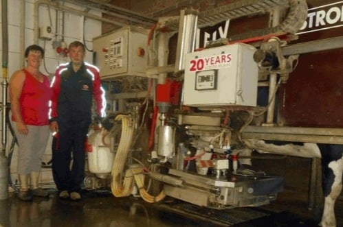 First Lely Astronaut robotic milking system