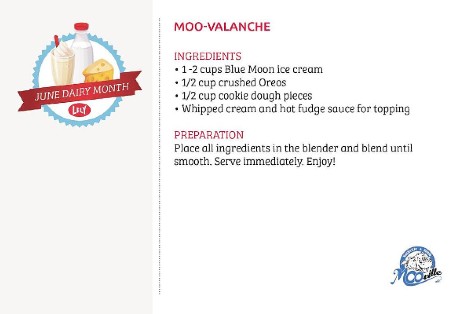 Mooville Cookie Monster Moo-Valanche Milkshake